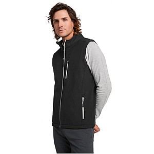 Unisex softshellová vesta, ROLY NEVADA, černá, vel. 2XL
