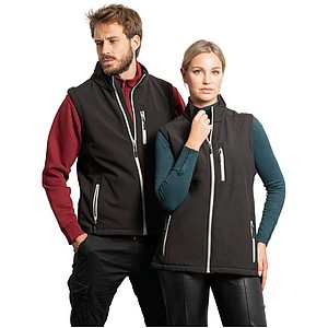 Unisex softshellová vesta, ROLY NEVADA, červená, vel. S
