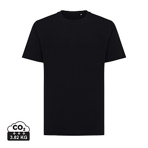 Unisex tričko Iqoniq Kakadu relaxed fit, velikost L, černá - firemní trička s potiskem