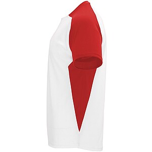 Unisex tričko Roly Bugatti, bílá/červená, velikost S