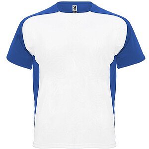 Unisex tričko Roly Bugatti, bílá/královská modrá, velikost M