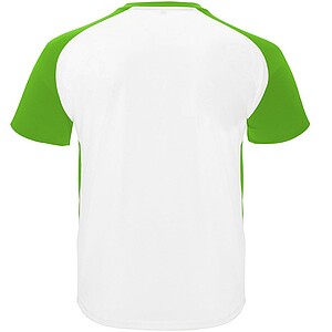 Unisex tričko Roly Bugatti, bílá/zelená, velikost S