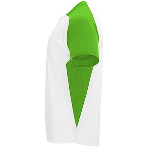Unisex tričko Roly Bugatti, bílá/zelená, velikost S