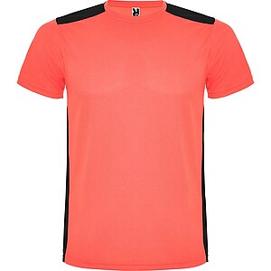 Unisex tričko Roly Detroit, fluorescenční korálová, velikost L