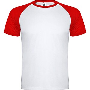 Unisex tričko Roly Indianapolis, bílá/červená, velikost L - trička s potiskem