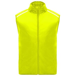 Unisex vesta Roly Jannu, fluorescenční žlutá, velikost S - vesta s potiskem