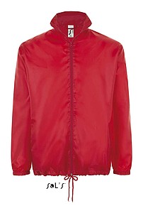 Unisex větrovka SOLS SHIFT - UNISEX WATER REPELLENT WINDBREAKER, červená, L