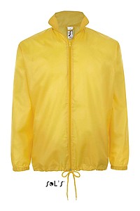 Unisex větrovka SOLS SHIFT - UNISEX WATER REPELLENT WINDBREAKER, žlutá, XS