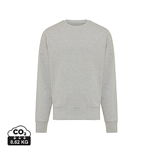 Unsex mikina Iqoniq Kruger relaxed fit, světle šedá, velikost XXS