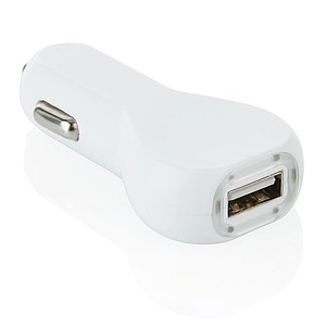 USB autonabíječka, bílá - reklamní předměty