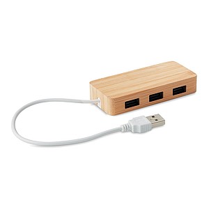 USB hub se 3 porty - ekologické reklamní předměty
