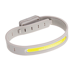 USB LED sportovní svítilna z RCS RPET, šedá
