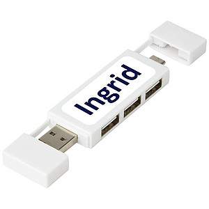 USB rozbočovač, bílý