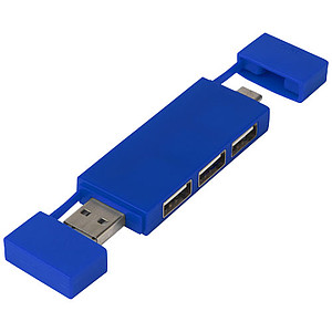 USB rozbočovač, modrý