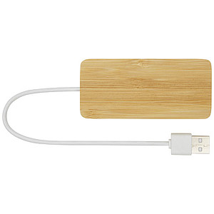 USB rozbočovač s bambusovým krytem