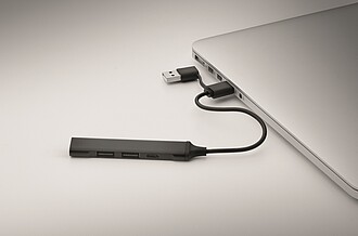 USB rozbočovač se 4 porty, černá