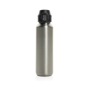 Uzamykatelná sportovní lahev 600ml, stříbrná