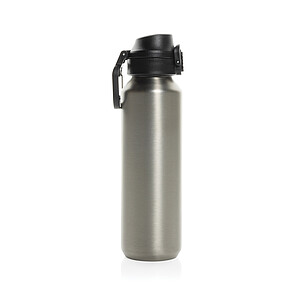 Uzamykatelná sportovní lahev 600ml, stříbrná