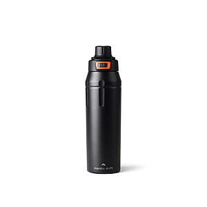 Uzamykatelná sportovní termoska Nordic Drift z RCS 750 ml, černá