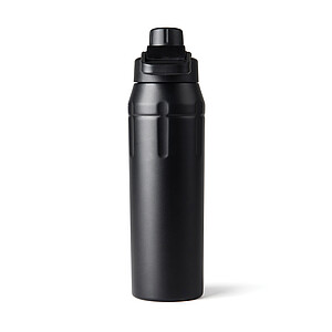 Uzamykatelná sportovní termoska Nordic Drift z RCS 750 ml, černá
