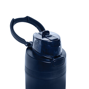 Uzavíratelná láhev 700ml z RCS recyklované oceli, námořní modrá