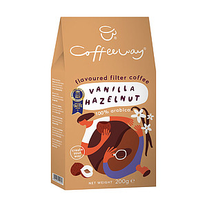 VAKOFE -COFFEEWAY Vanilla - Hazelnut mletá 200g - reklamní předměty