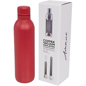 Vakuová sportovní termoska Thor 510 ml s měděnou izolací, červená