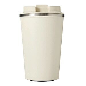 Vakuově izolovaný cestovní termohrnek 350 ml, béžová