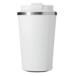 Vakuově izolovaný cestovní termohrnek 350 ml, bílá