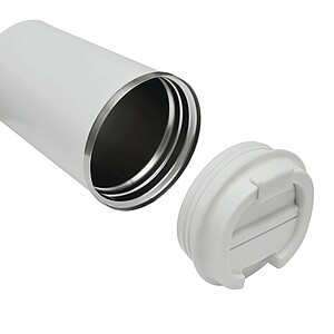 Vakuově izolovaný cestovní termohrnek 350 ml, bílá