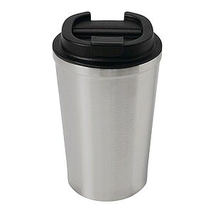 Vakuově izolovaný cestovní termohrnek 350 ml, stříbrná
