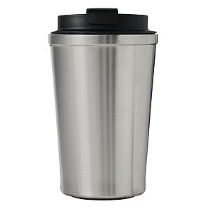 Vakuově izolovaný cestovní termohrnek 350 ml, stříbrná