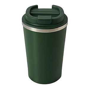 Vakuově izolovaný cestovní termohrnek 350 ml, vojenská zelená