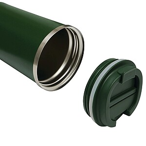 Vakuově izolovaný cestovní termohrnek 350 ml, vojenská zelená