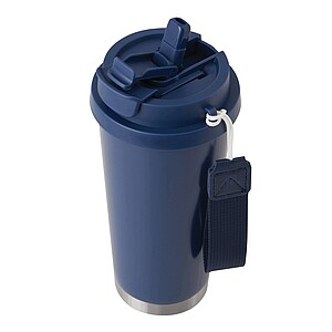 Vakuově izolovaný cestovní termohrnek 500 ml, námořní modrá