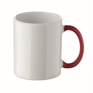 Vánoční keramický hrnek 300 ml, bílá/červená