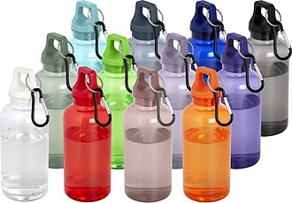 VASEALA Láhev z RPET s karabinou, 400 ml, tyrkysová