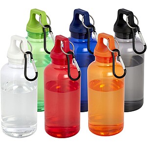 VASEALA Láhev z RPET s karabinou, 400ml, bílá