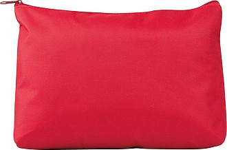 Velká kosmetická taška na zip, červená - reklamní předměty