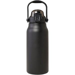 Velká láhev na pití, 1,6 l, z recyklované nerezové oceli, černá