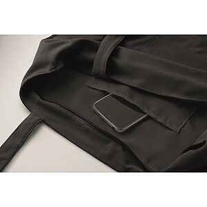 Velká nákupní manšestrová taška, černá