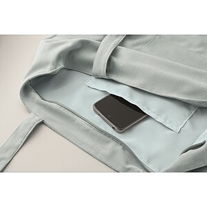 Velká nákupní manšestrová taška, jemně modrá