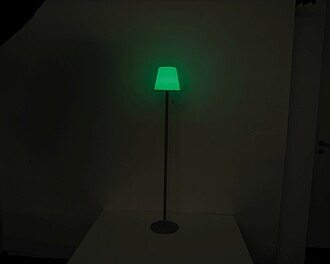 Velká venkovní lampa s možností změny barvy, bílá