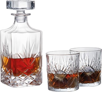 Velká whiskey sada, béžová