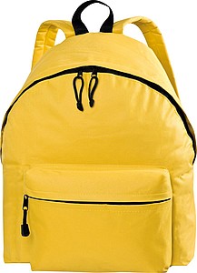 Velký batoh z polyesteru, žlutá