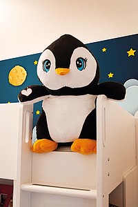 Velký plyšový tučňák, cca 60 cm