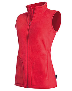 Vesta STEDMAN ACTIVE FLEECE VEST WOMEN červená L - vesta s potiskem