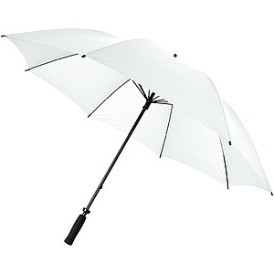 Větruodolný golfový deštník s držadlem EVA, průměr 130 cm, bílá - reklamní deštníky