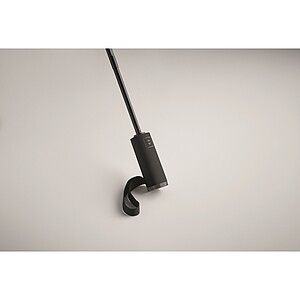 Větruodolný skládací deštník, černá