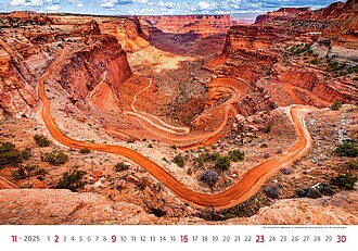 Via 2027, nástěnný kalendář, prodloužená záda